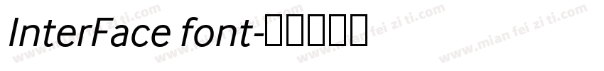 InterFace font字体转换